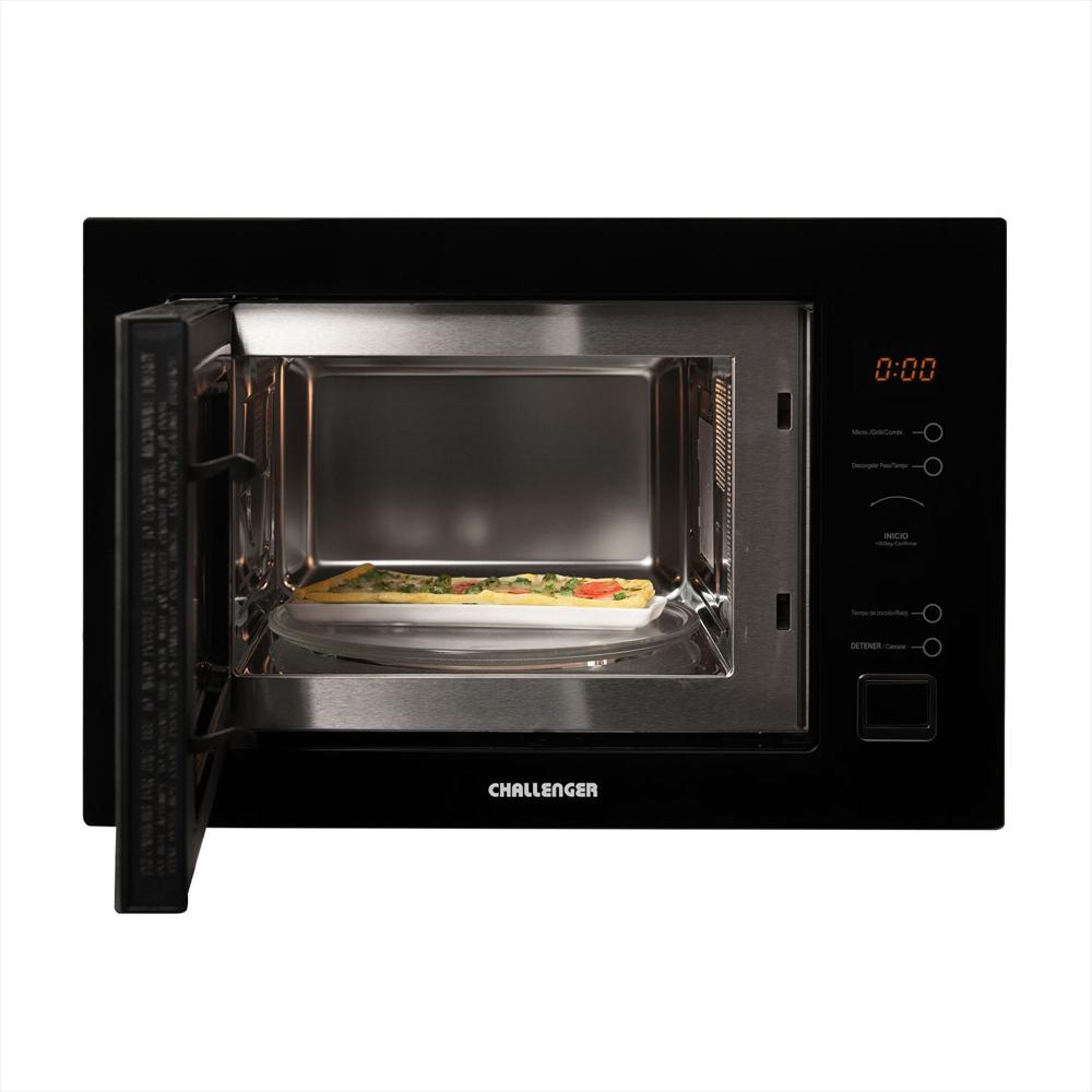 Horno Microondas De Empotrar Vidrio Negro 28 Lts img #3