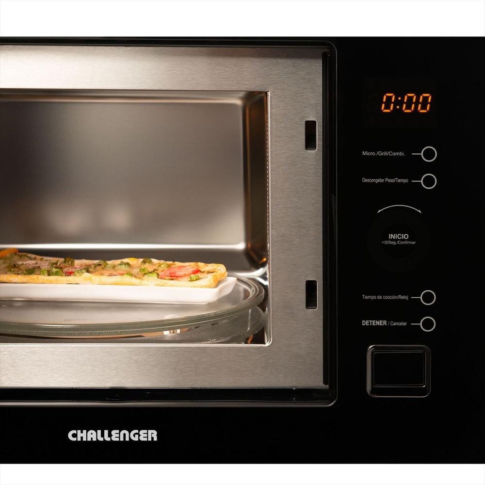 Horno Microondas De Empotrar Vidrio Negro 28 Lts img #4