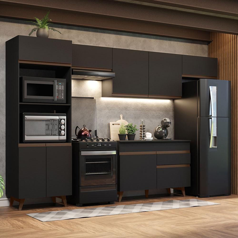 Cocina Integral Reims 3.30M Negro 01
