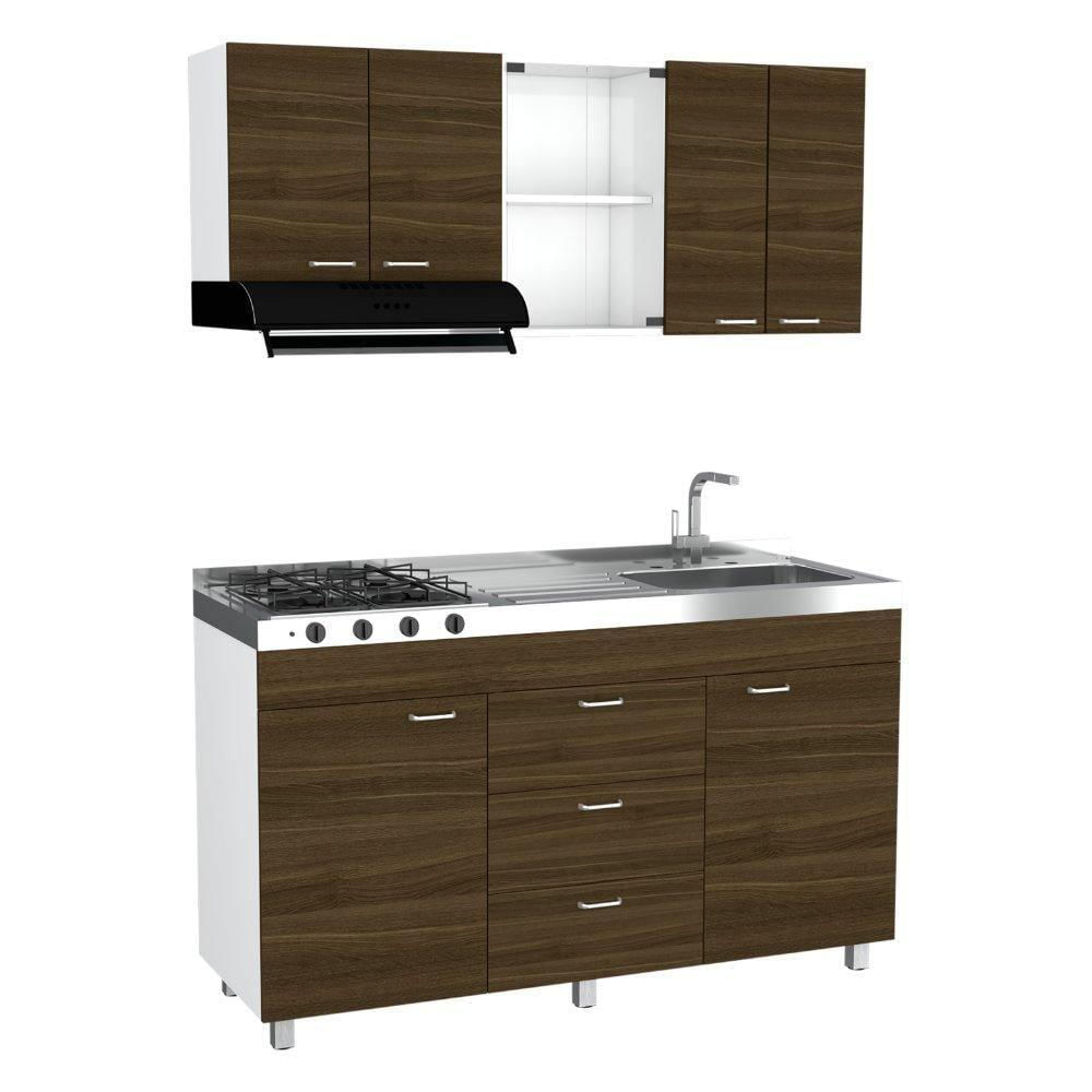 Cocina Lumina Blanco Amaretto 150 Cm