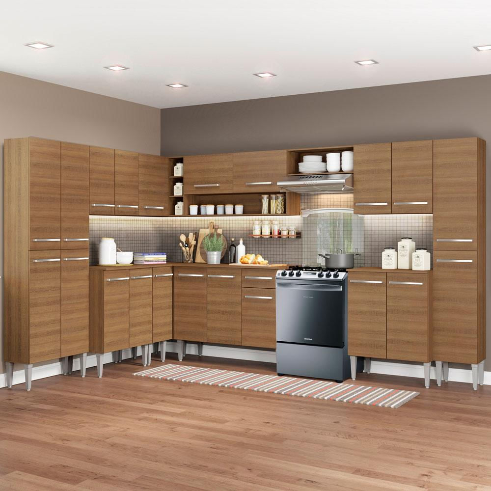 Cocina Integral Emilly Big 5.10M Marrón 02