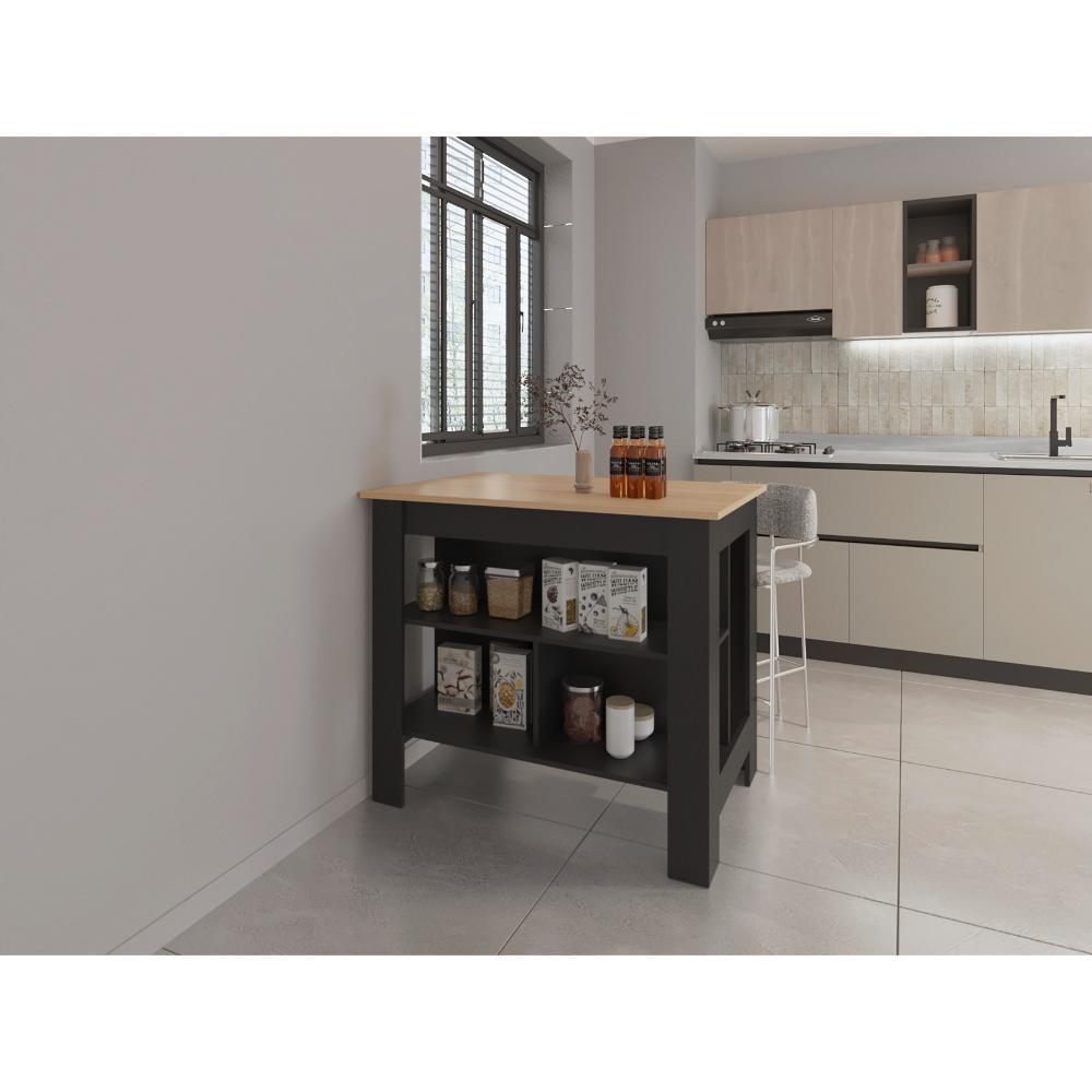 Barra De Cocina Cala, Beige Y Wengue img #2