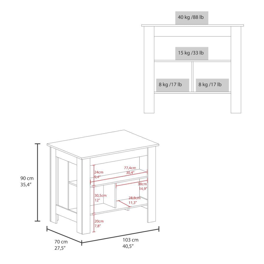 Barra De Cocina Cala, Beige Y Wengue img #4