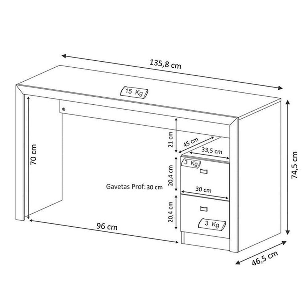 Escritorio Santorini Teca img #5