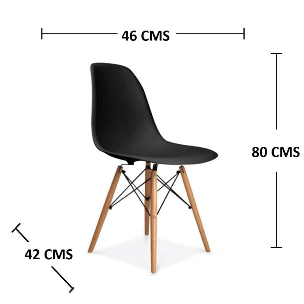 Combo Escritorio Y Silla Look Amaretto 80 Cm Con Entrepaños img #4
