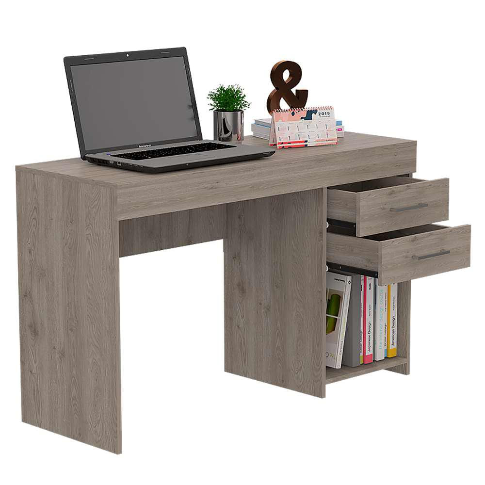 Escritorio Ibare Ceniza 120 Cm Con Cajones img #1