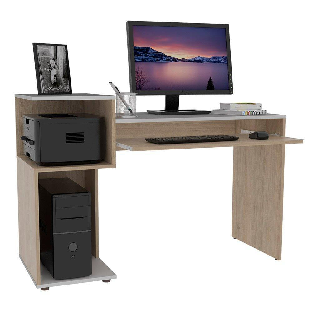 Escritorio Atlanter Rovere Y Blanco 120 Cm img #3