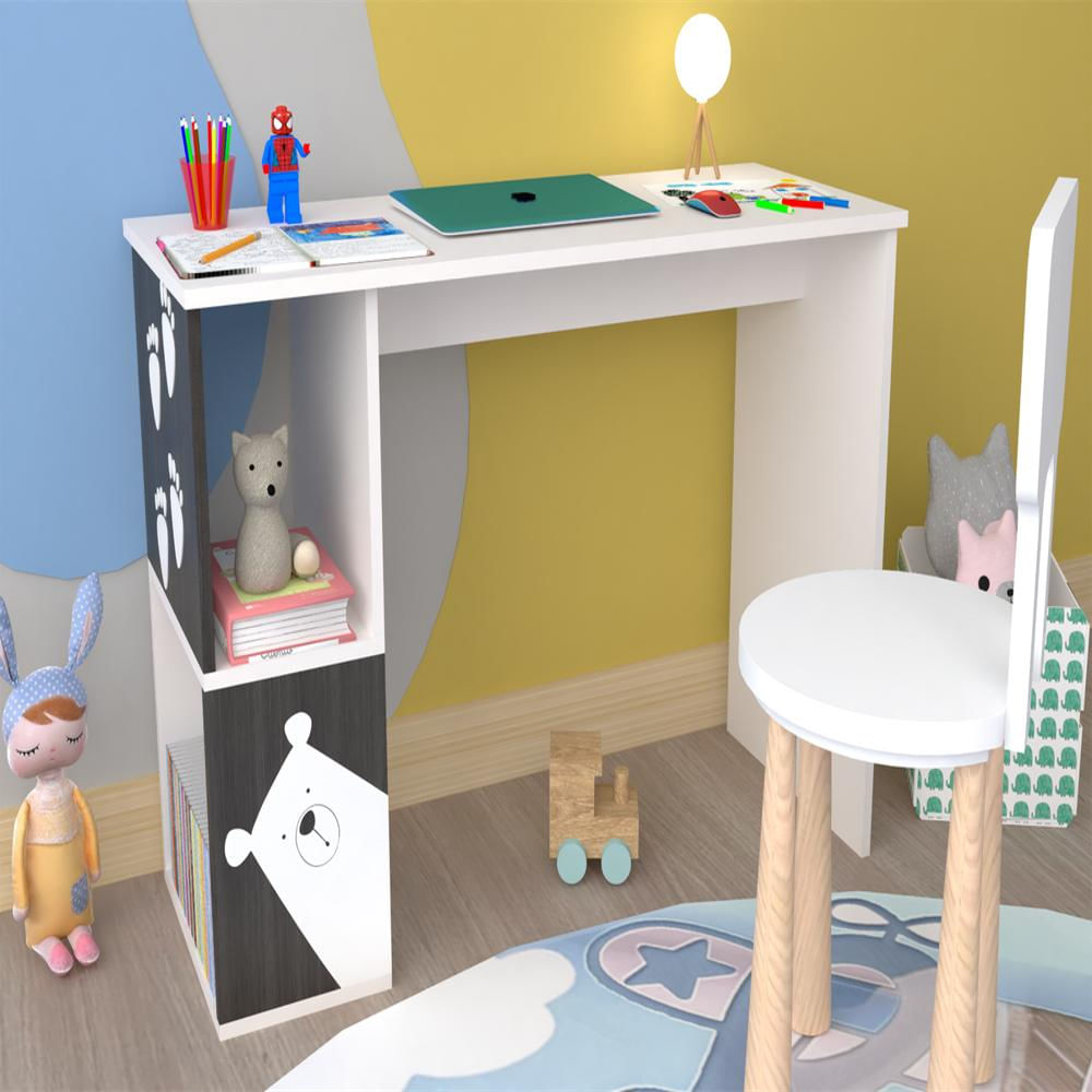Escritorio Infantil Con Stickers Magic Es101 Blanco Wengue