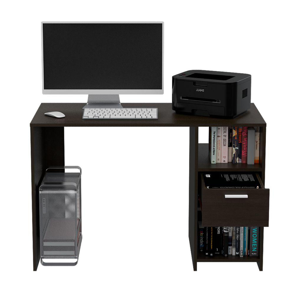 Escritorio Budapest, Wengue, Con Un Cajón Archivador Y Dos Entrepaños img #3