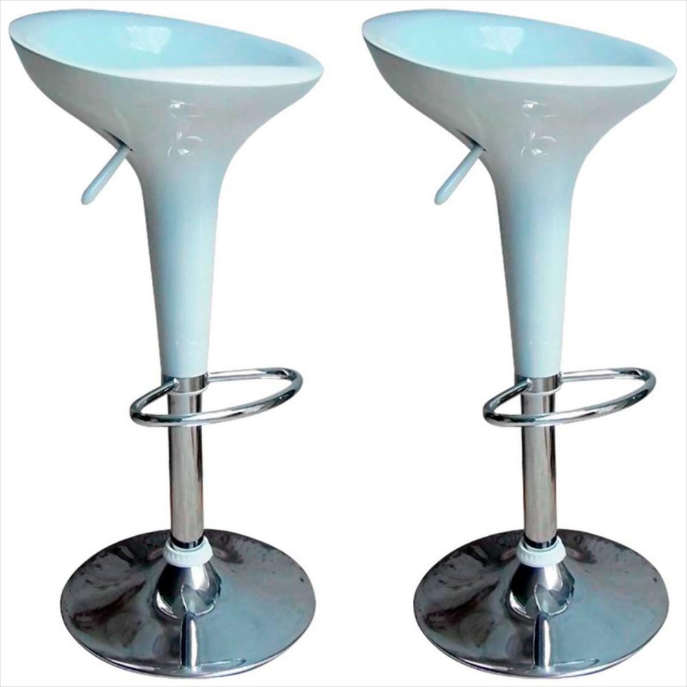 Set X2 Sillas Bar Tamanya Blanca img #1