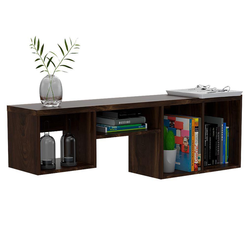 Repisa Caleb, Caoba, De Cuatro Espacios Para Ubicar Objetos img #2