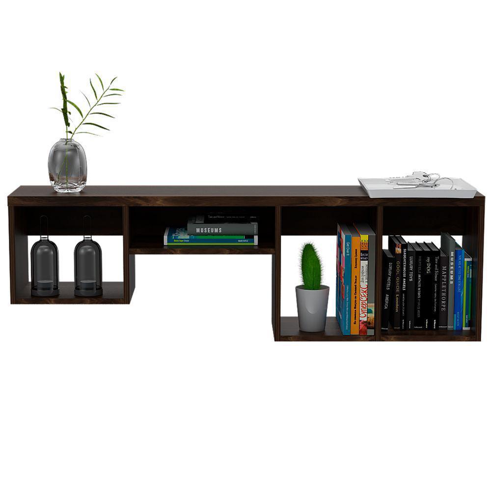 Repisa Caleb, Caoba, De Cuatro Espacios Para Ubicar Objetos img #3