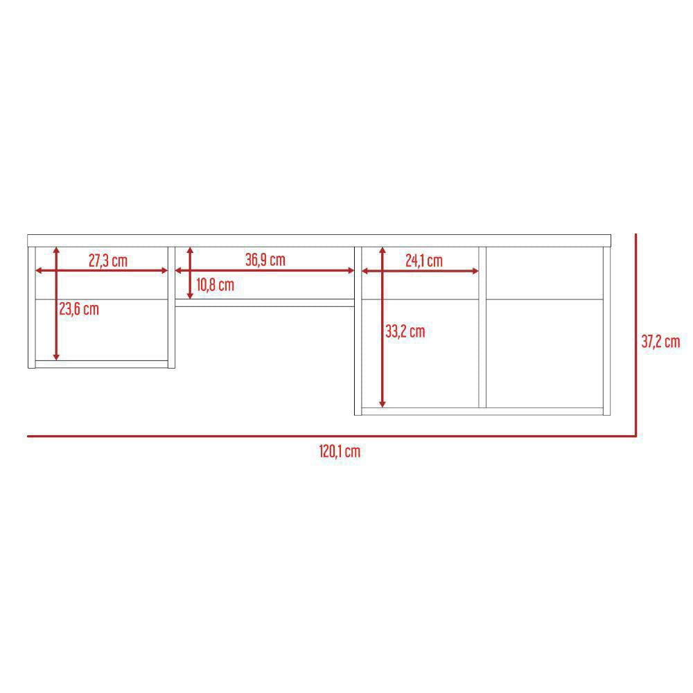 Repisa Caleb, Caoba, De Cuatro Espacios Para Ubicar Objetos img #5