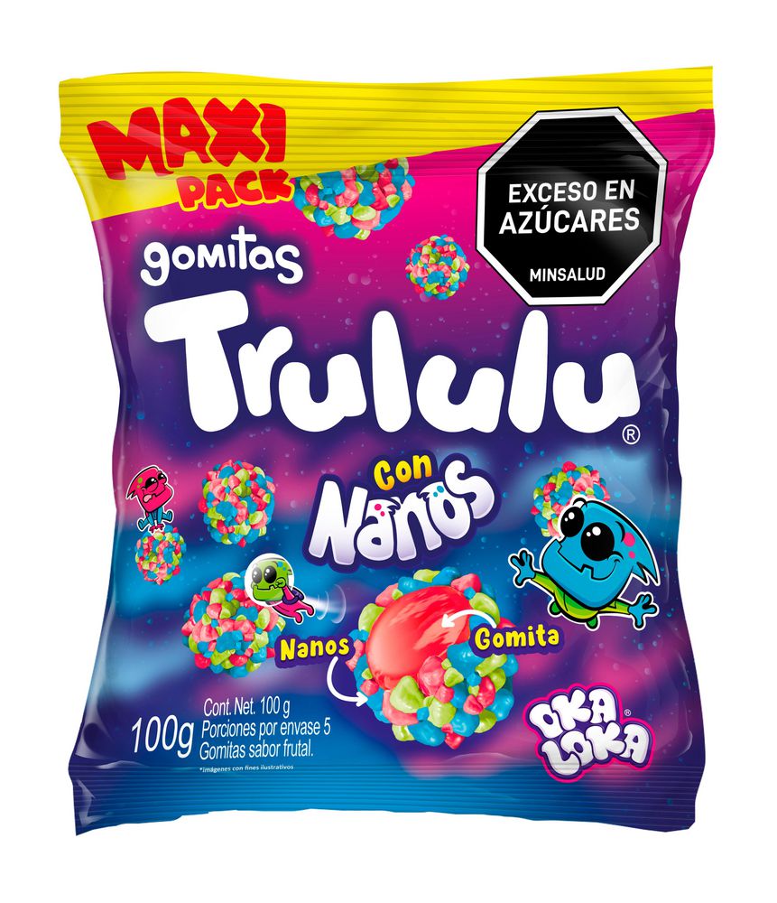 Gomas TRULULU Frutal Nanos Oka Loka (100 gr)
