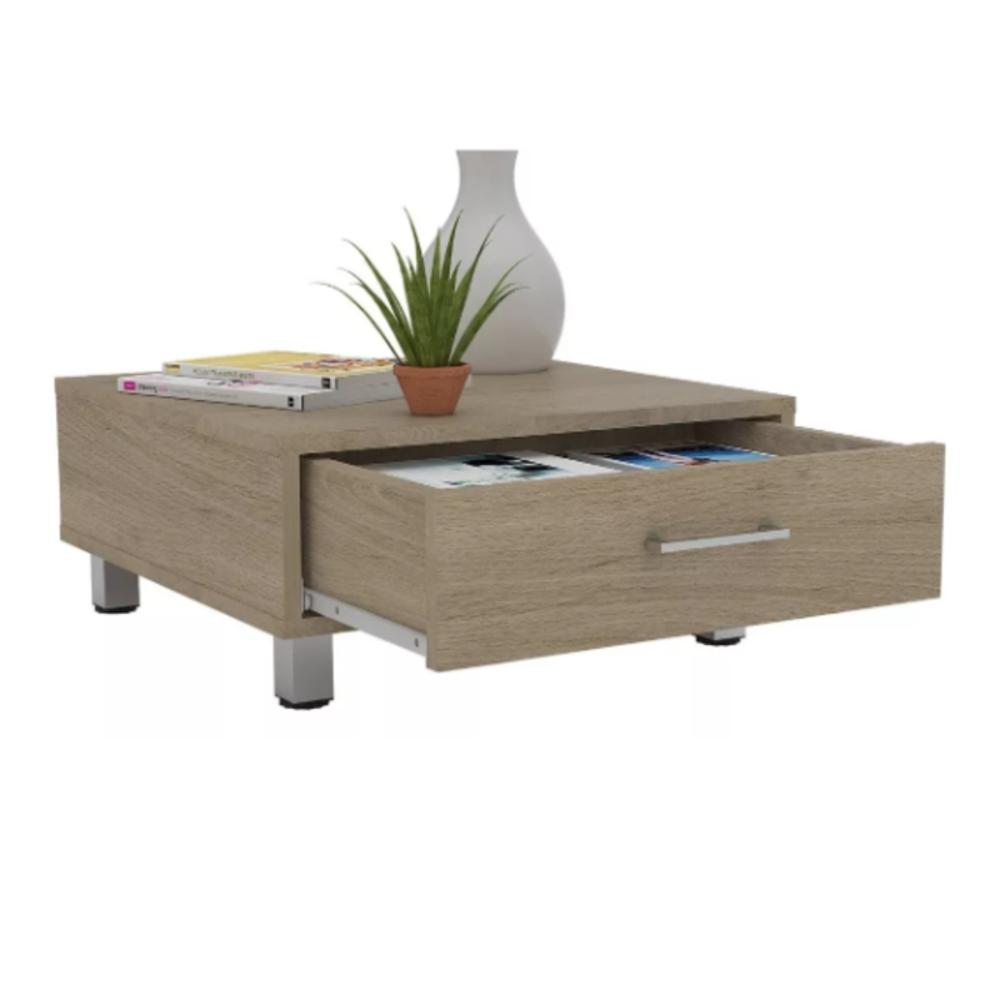 Mesa De Centro Beijing Rta Rovere Color Marrón Claro