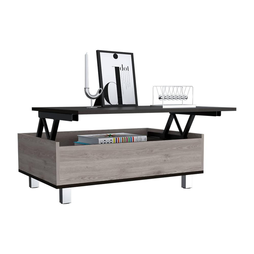 Mesa Funcional Ceniza Y Wengue 80 Cm Transformable img #1