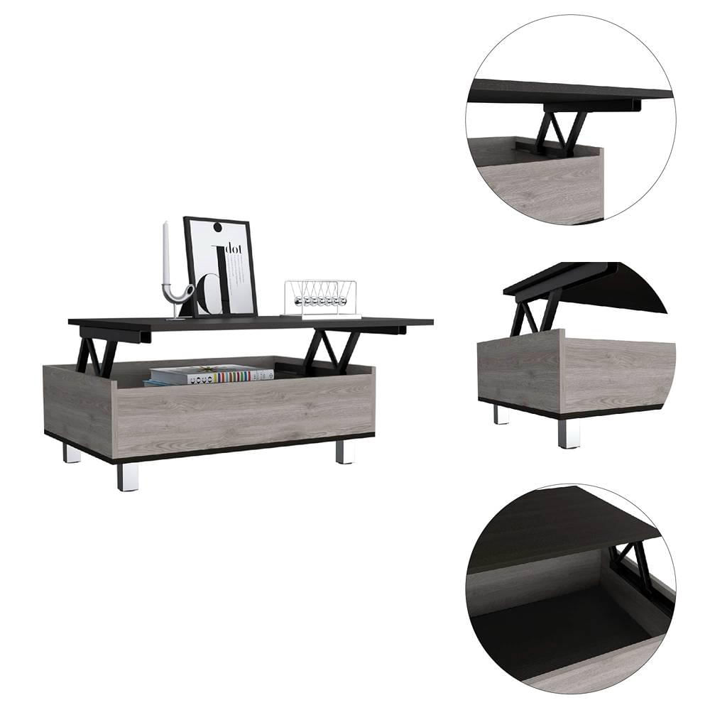 Mesa Funcional Ceniza Y Wengue 80 Cm Transformable img #3