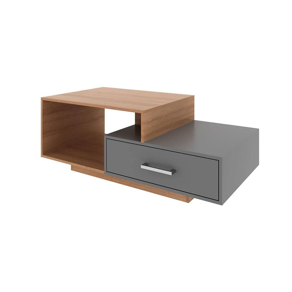 Mesa Mallorca Almendra Y Gris 120 Cm Con Un Cajón img #2