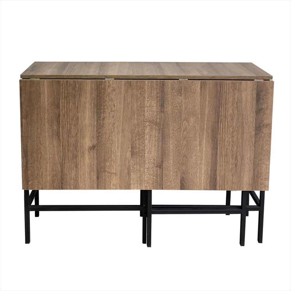 Mesa De Comedor Plegable Pro Negro Amaretto Comreple 04 07 img #2