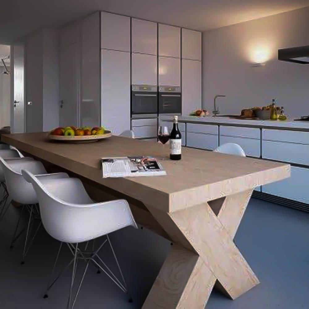 Mesa Comedor Brave En Roble Macizo 280X120cm 22Grados Decoracion