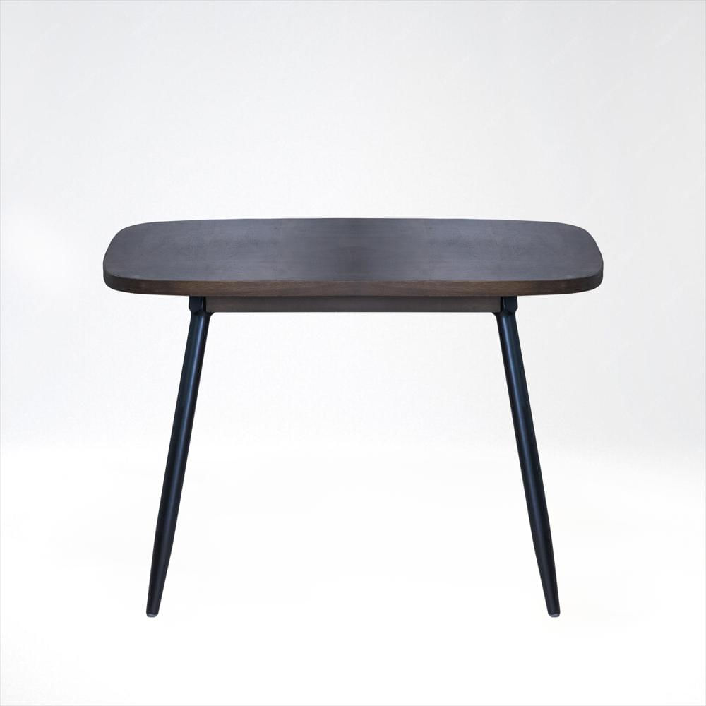 Mesa De Comedor Nova 4 Puestos Elite Living 81Cm X 83Cm X 115Cm Negro Mate Natural Oscuro