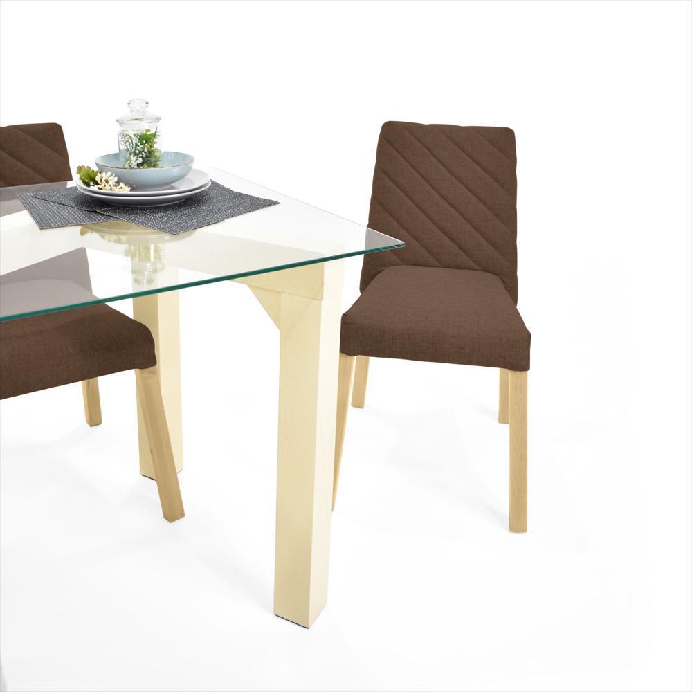 Juego De Comedor 6 Puestos Beiruth Sillas Cataluña Chocolate img #4