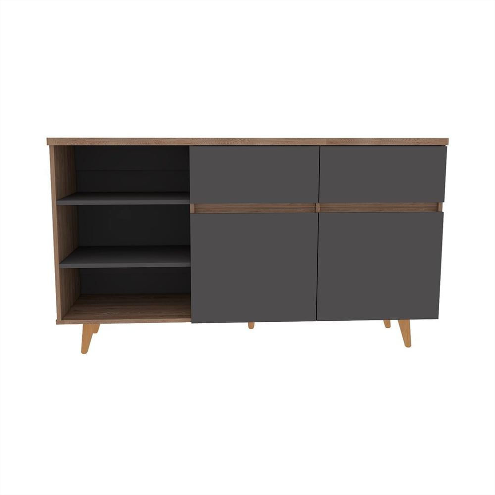 Mueble Bife Chocolate Moderno Aglomerado