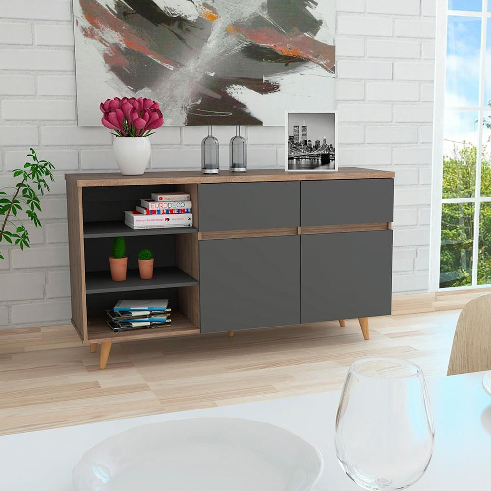 Mueble Bife Chocolate Moderno Aglomerado img #2