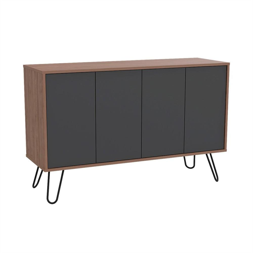Mueble Bife Gris Cuatro Puertas Moderno img #4