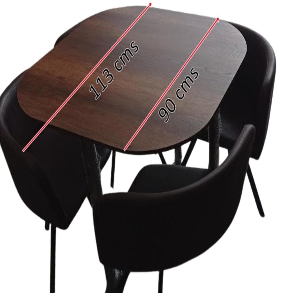 Comedor Atlantis Chocolate 90 Cm De Cuatro Puestos img #2
