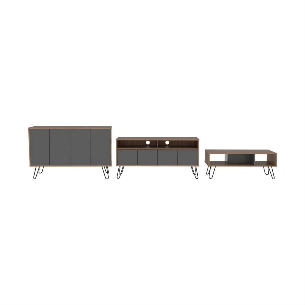 Combo Rack De Tv 55 Pulgadas + Bife + Mesa De Centro