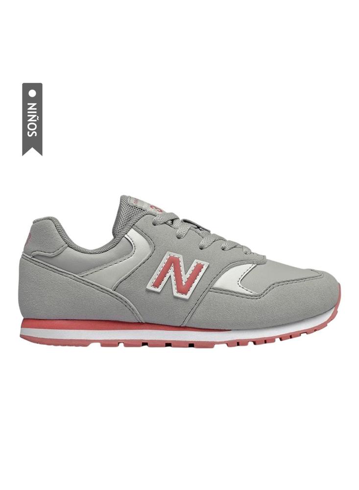 Tenis New Balance 393 Para Niños Gris Claro