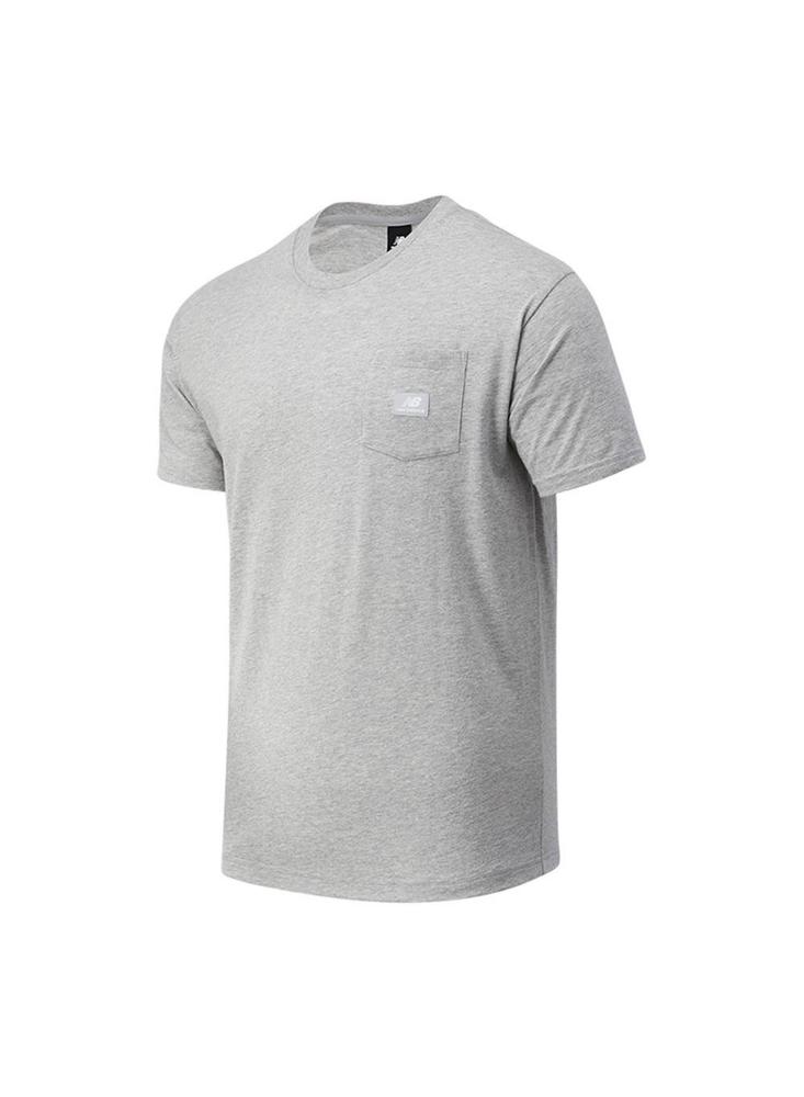 Camiseta New Balance Essentials Para Hombre Gris Claro