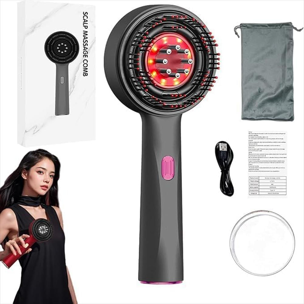 Masajeador De Cabello Rojo, Masajeador De Cuero Cabelludo