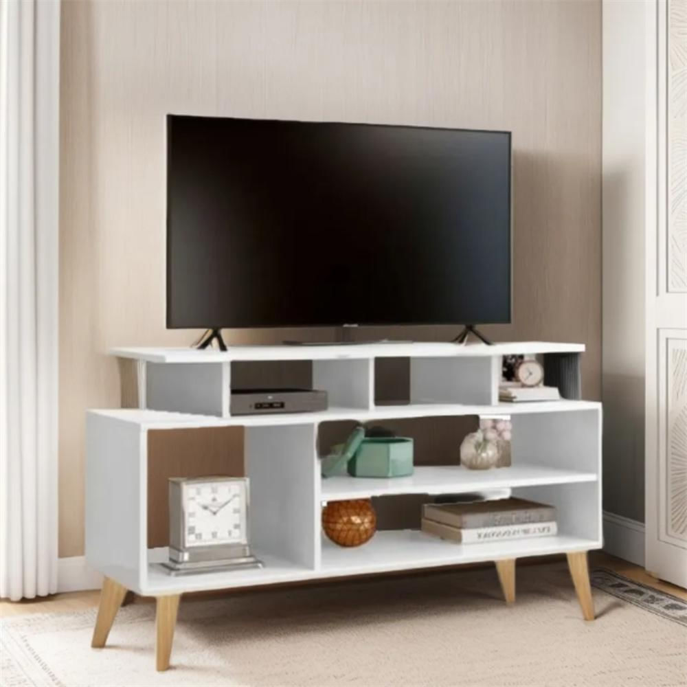 Mesa Tv Color Blanco, Centro De Entretenimiento