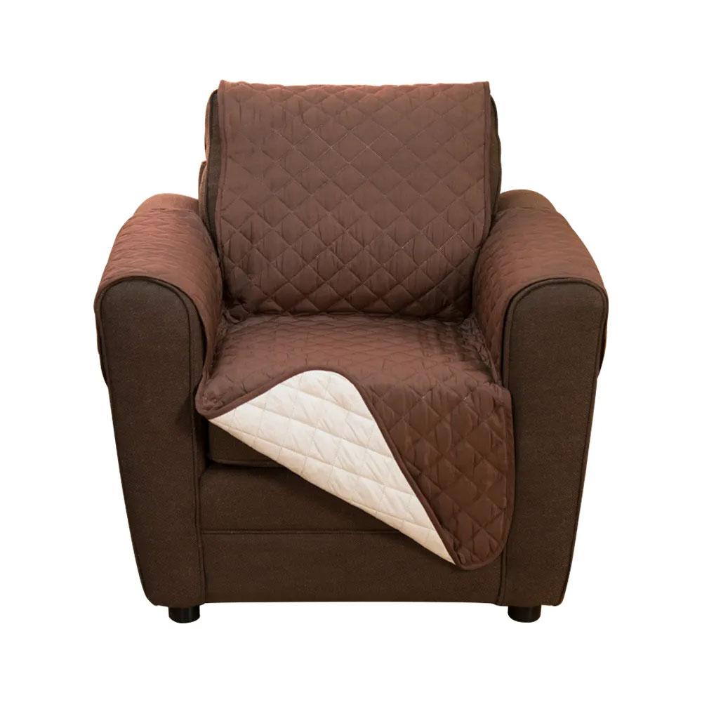 Forro Sofa Reversible 1 Puesto Mascotas Doble Faz Protector
