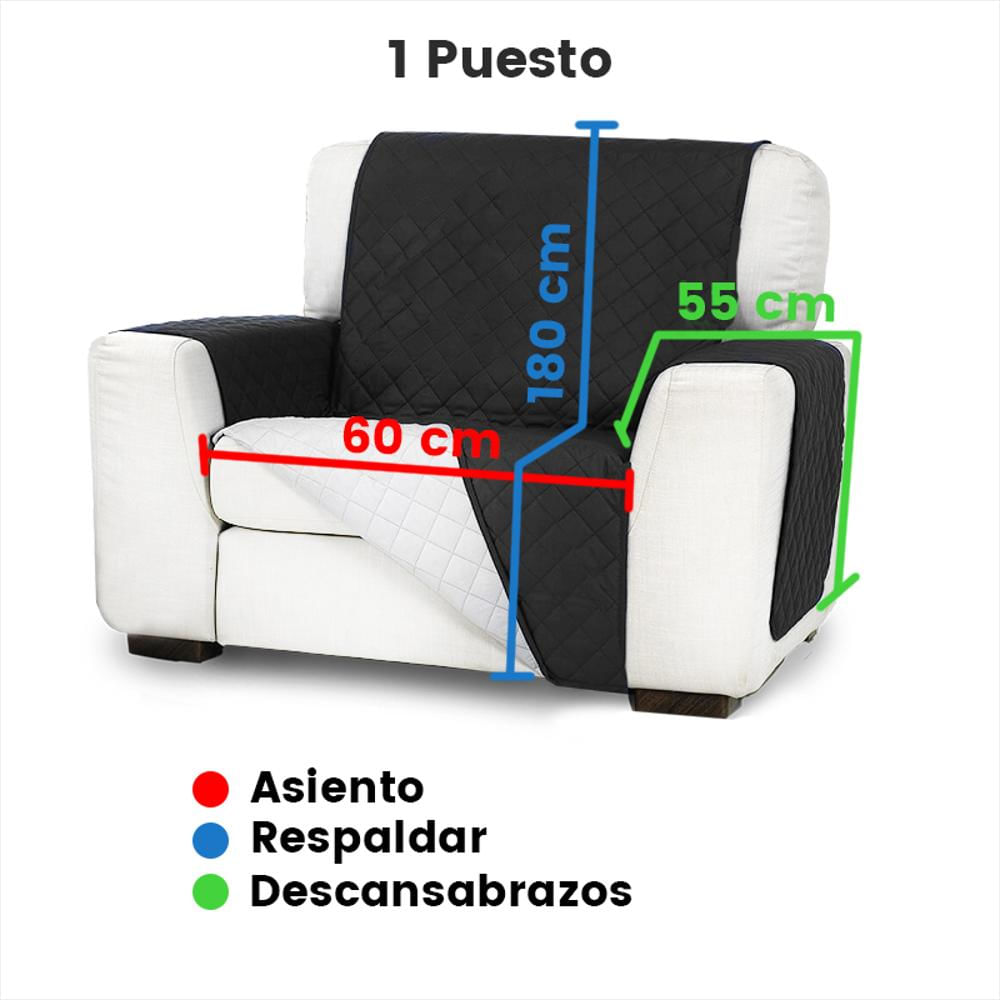 Protector Sofá 1 Puesto Café/Beige img #5