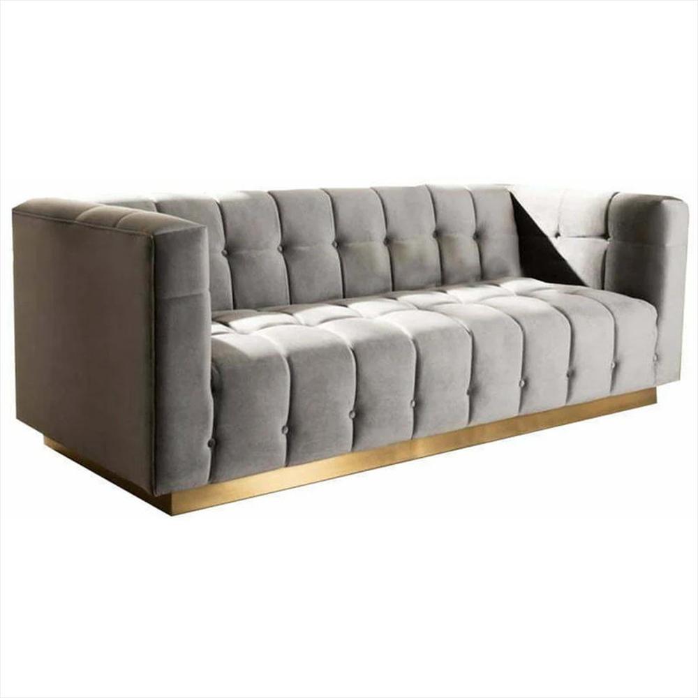 Sofá Elegant Sidney Gris Ecocuero