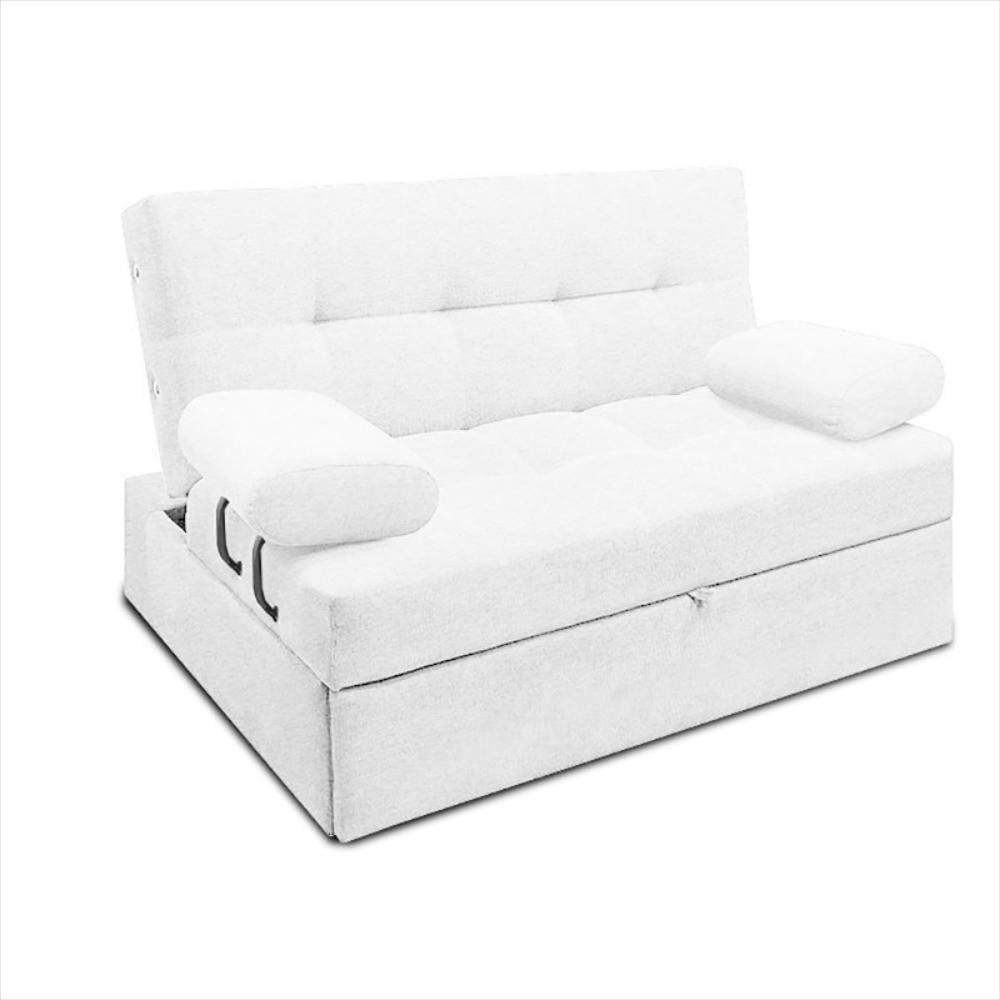 Sofa Cama Moscu Magic Class Ecocuero Blanco img #2