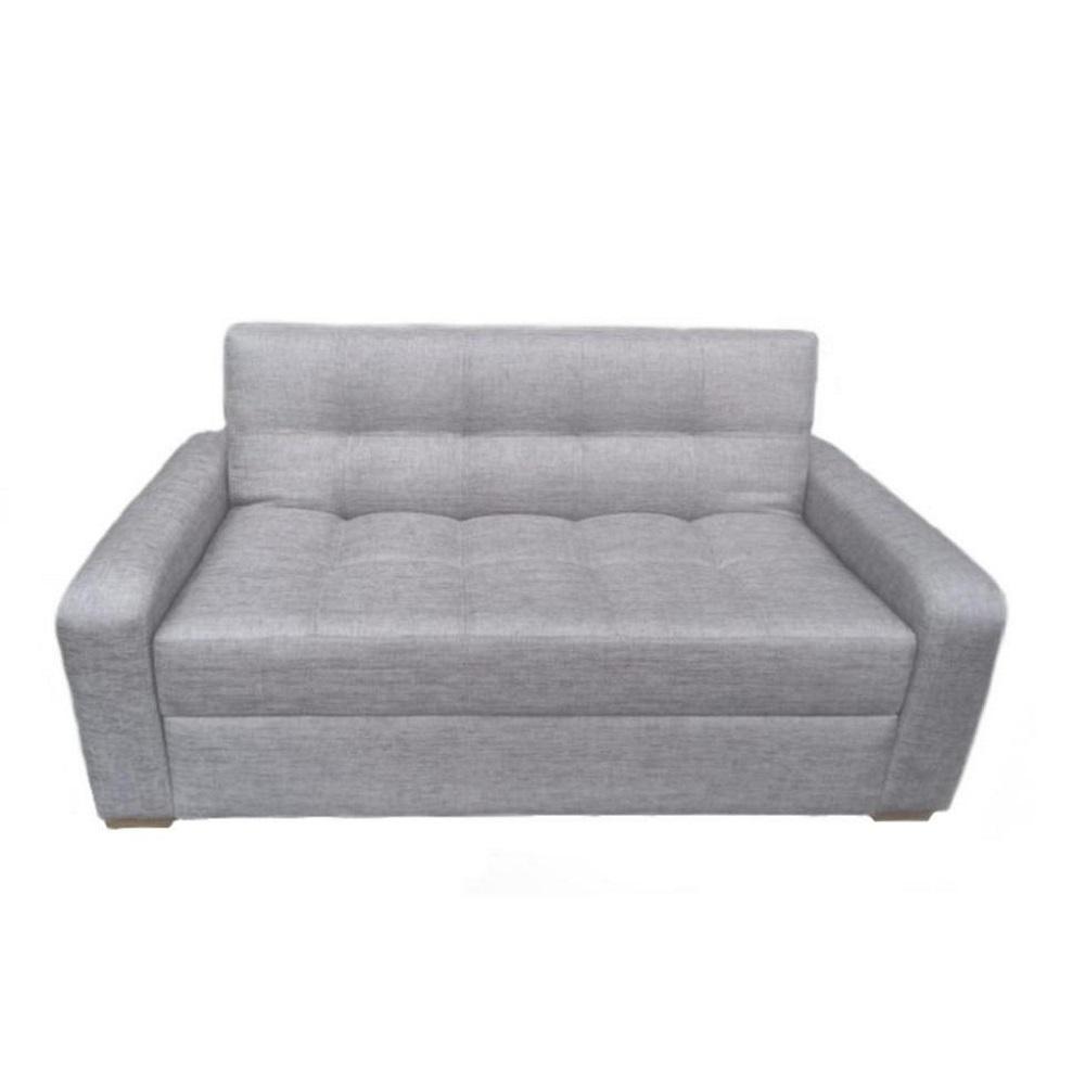 Sofa Cama Alemán Lite Lona Gris 3 Posiciones