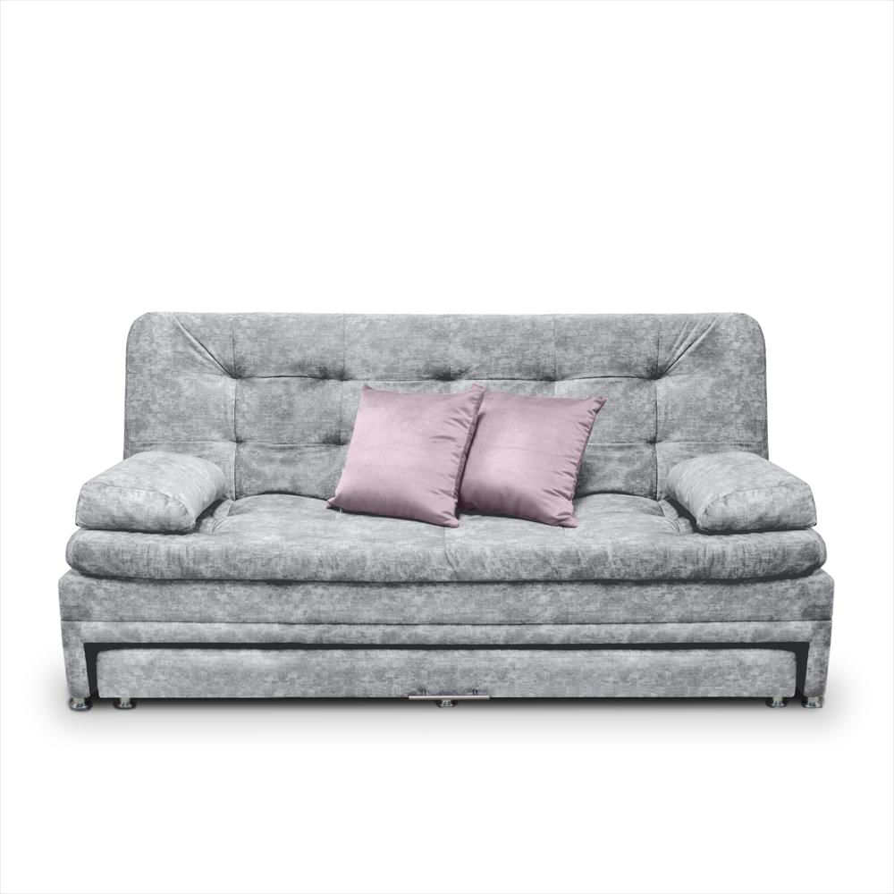 Sofa Cama Nido Tarima Olsen Tela Gris Incluye Cojines