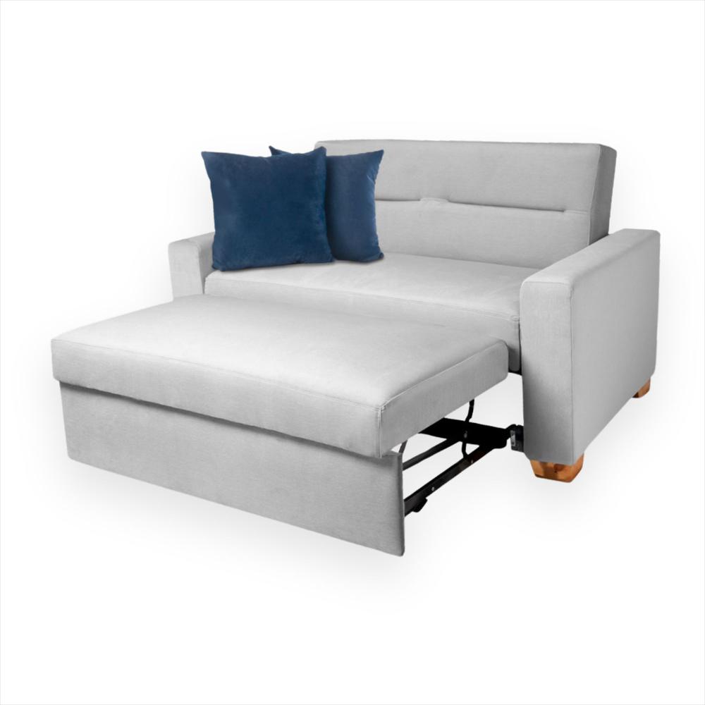 Sofa Cama Orquidea Herraje Aleman Gris