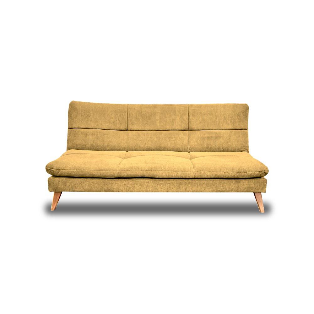 Sofacama Peggy Amarillo,Patas De Madera