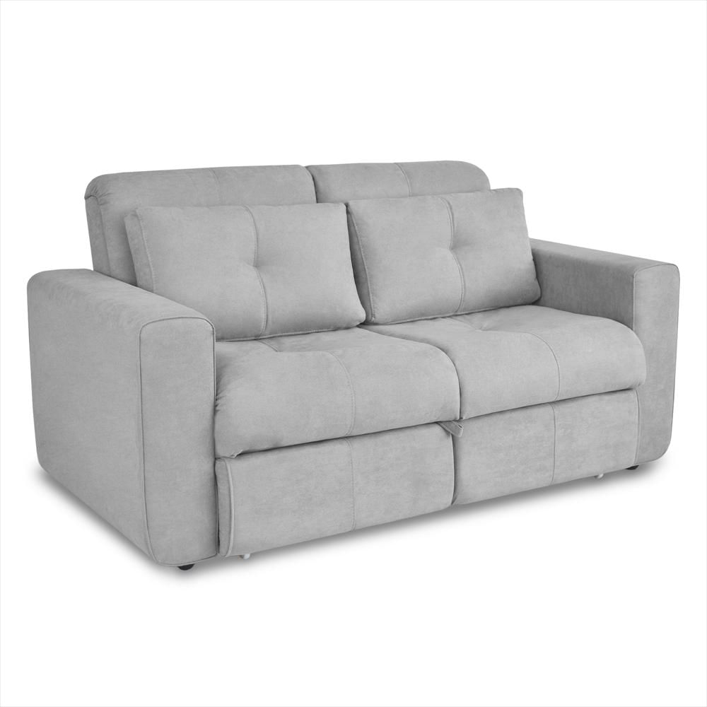 Sofa Cama Bourbon 1.10 Elite Living 90Cm X 150Cm X 100Cm Microfibra Microfibra Plata
