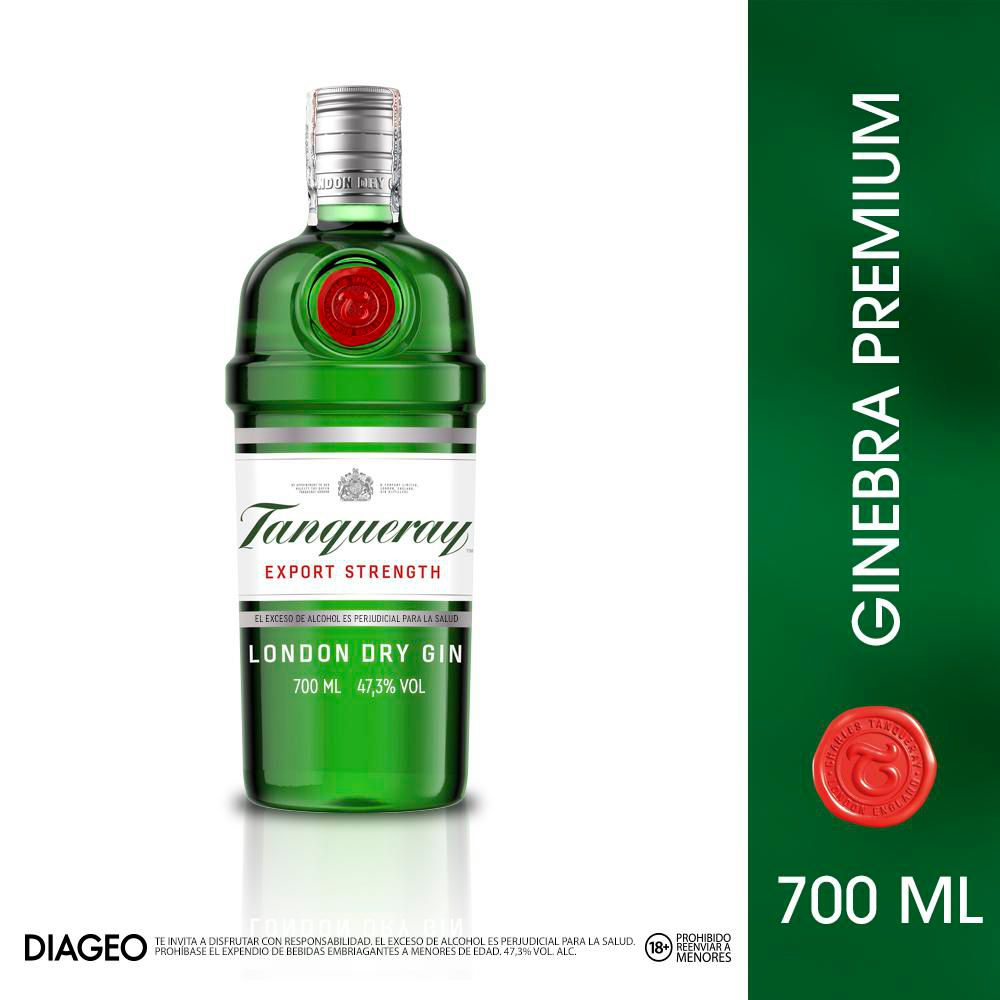 Ginebra TANQUERAY london dry gin (700 ml)