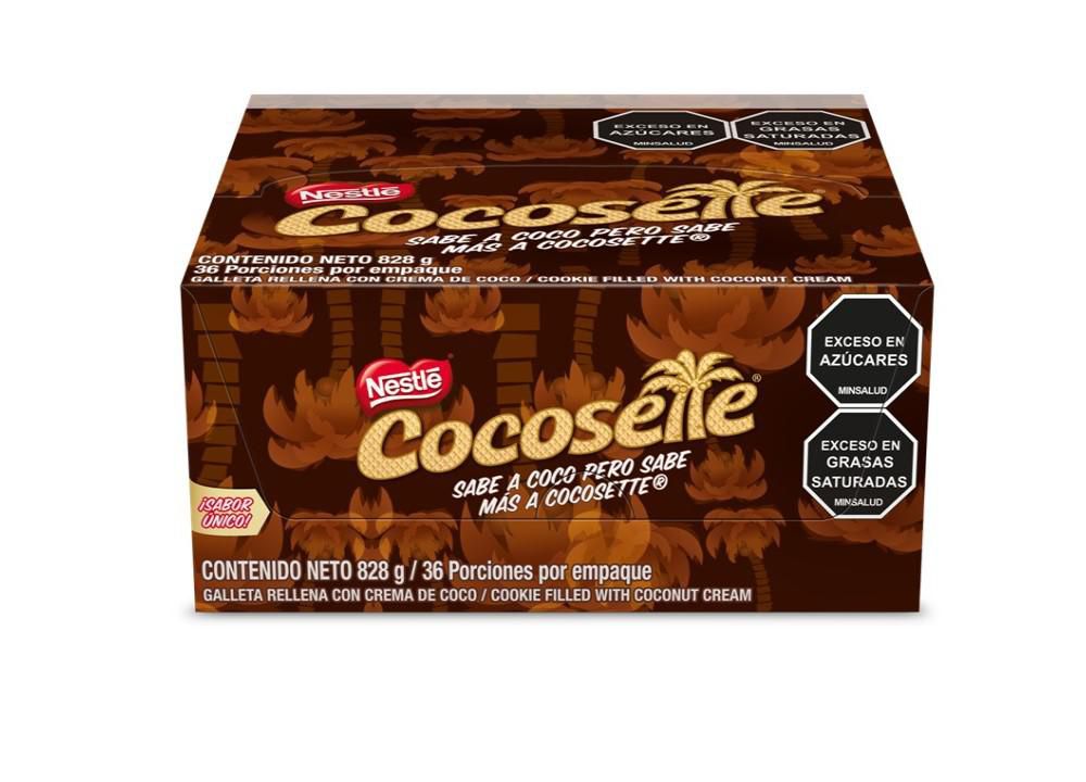 Galletas COCOSETTE rellenas con crema de coco display (828 gr)