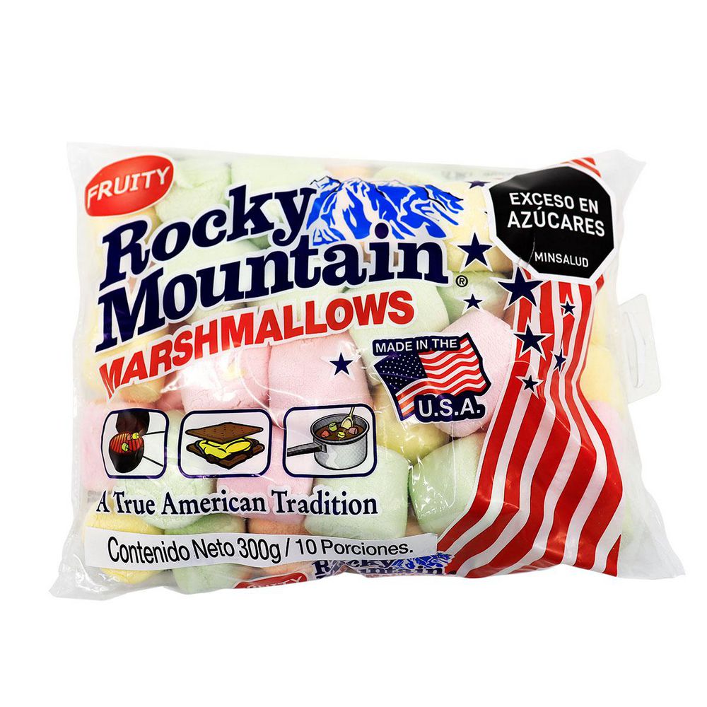 Masmelos Sin Gluten Sabor Frutas ROCKY MOUNTAIN 300 gr