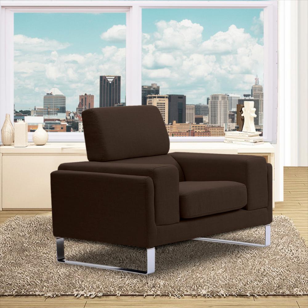 Silla Moderna Phillips Ecocuero Café