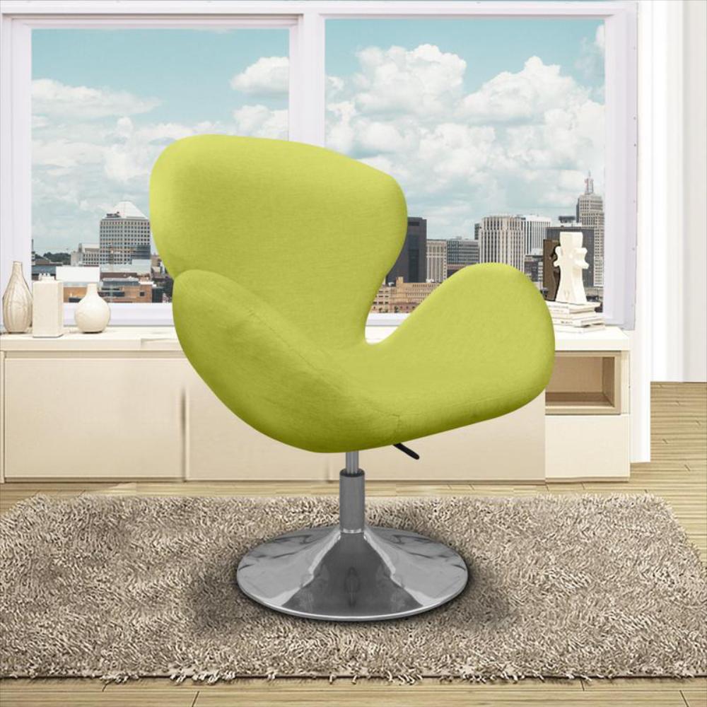 Silla Moderna Magic Class Egg Trebol 90X80x80 Verde