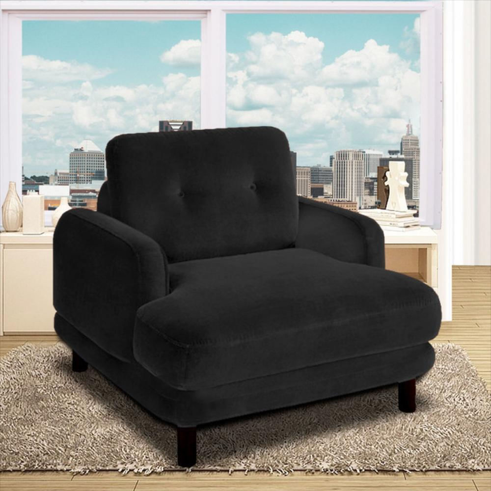 Silla Moderna Gibson Ecocuero Negro